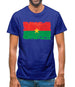 Burkina Faso Grunge Style Flag Mens T-Shirt