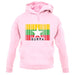 Burma Myanmar  Barcode Style Flag unisex hoodie