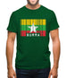 Burma Myanmar  Barcode Style Flag Mens T-Shirt