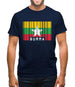 Burma Myanmar  Barcode Style Flag Mens T-Shirt