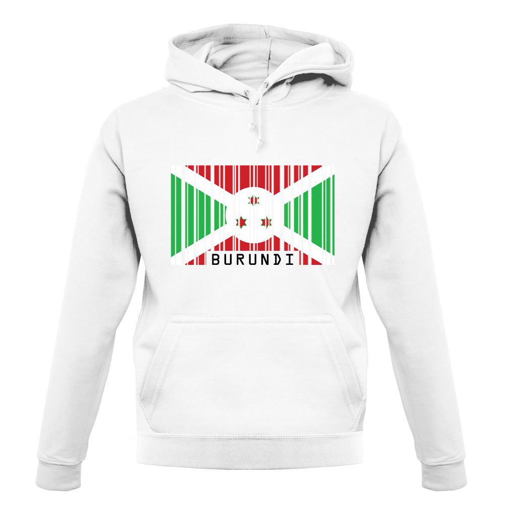 Burundi Barcode Style Flag unisex hoodie
