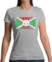 Burundi Barcode Style Flag Womens T-Shirt