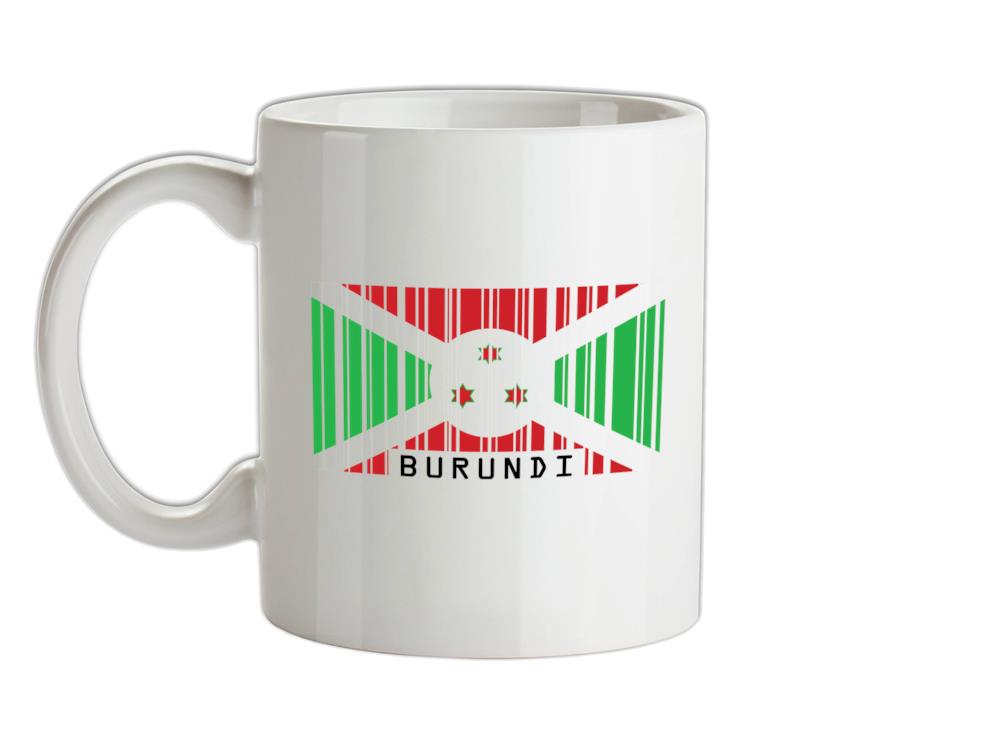 Burundi Barcode Style Flag Ceramic Mug