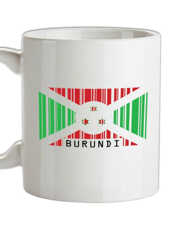 Burundi Barcode Style Flag Ceramic Mug