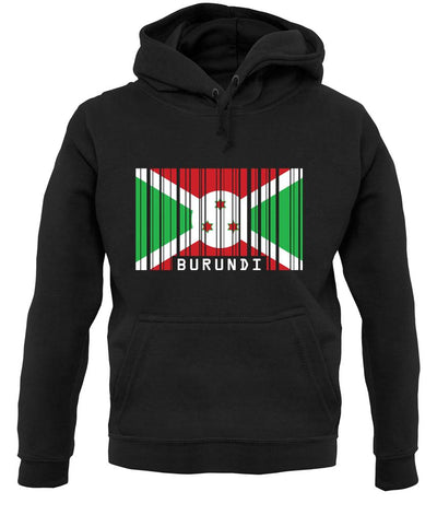 Burundi Barcode Style Flag unisex hoodie