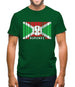 Burundi Barcode Style Flag Mens T-Shirt