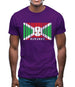 Burundi Barcode Style Flag Mens T-Shirt