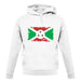 Burundi Grunge Style Flag unisex hoodie