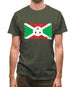 Burundi Grunge Style Flag Mens T-Shirt