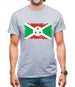 Burundi Grunge Style Flag Mens T-Shirt