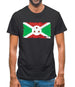 Burundi Grunge Style Flag Mens T-Shirt