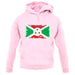 Burundi Grunge Style Flag unisex hoodie