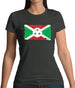 Burundi Grunge Style Flag Womens T-Shirt