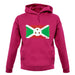 Burundi Grunge Style Flag unisex hoodie