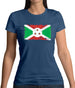 Burundi Grunge Style Flag Womens T-Shirt