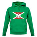 Burundi Grunge Style Flag unisex hoodie