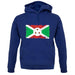 Burundi Grunge Style Flag unisex hoodie