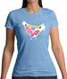 Butcher Chicken Diagram Womens T-Shirt