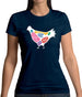 Butcher Chicken Diagram Womens T-Shirt