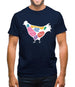 Butcher Chicken Diagram Mens T-Shirt