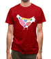 Butcher Chicken Diagram Mens T-Shirt