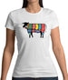 Butcher Cow Diagram Womens T-Shirt