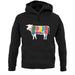 Butcher Cow Diagram unisex hoodie