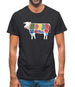 Butcher Cow Diagram Mens T-Shirt