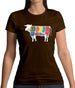 Butcher Cow Diagram Womens T-Shirt