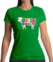 Butcher Cow Diagram Womens T-Shirt