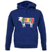 Butcher Cow Diagram unisex hoodie