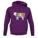 Butcher Cow Diagram unisex hoodie