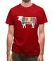 Butcher Cow Diagram Mens T-Shirt