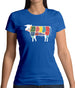 Butcher Cow Diagram Womens T-Shirt