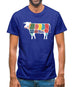 Butcher Cow Diagram Mens T-Shirt