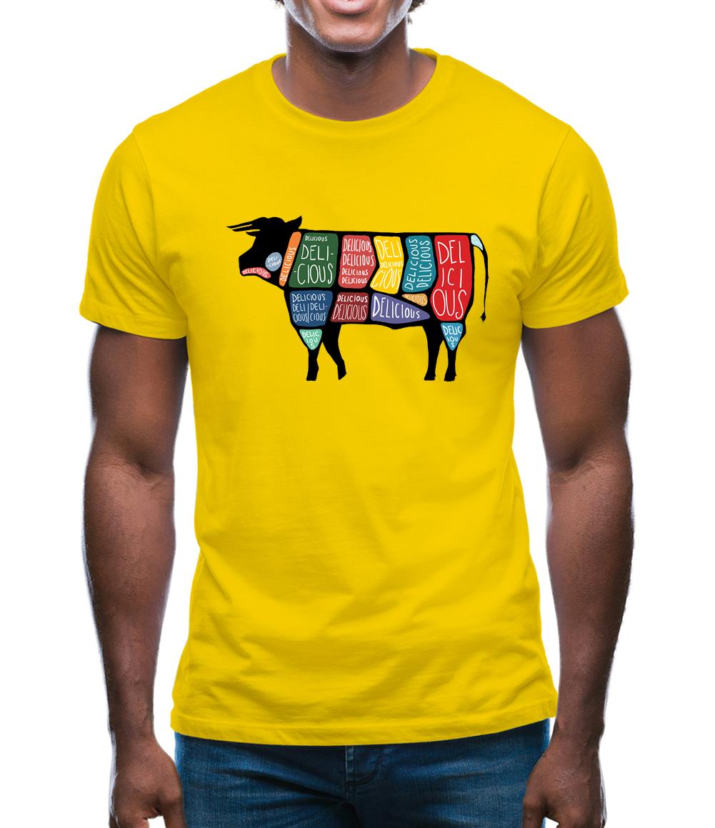 Delicious Cow Mens T-Shirt