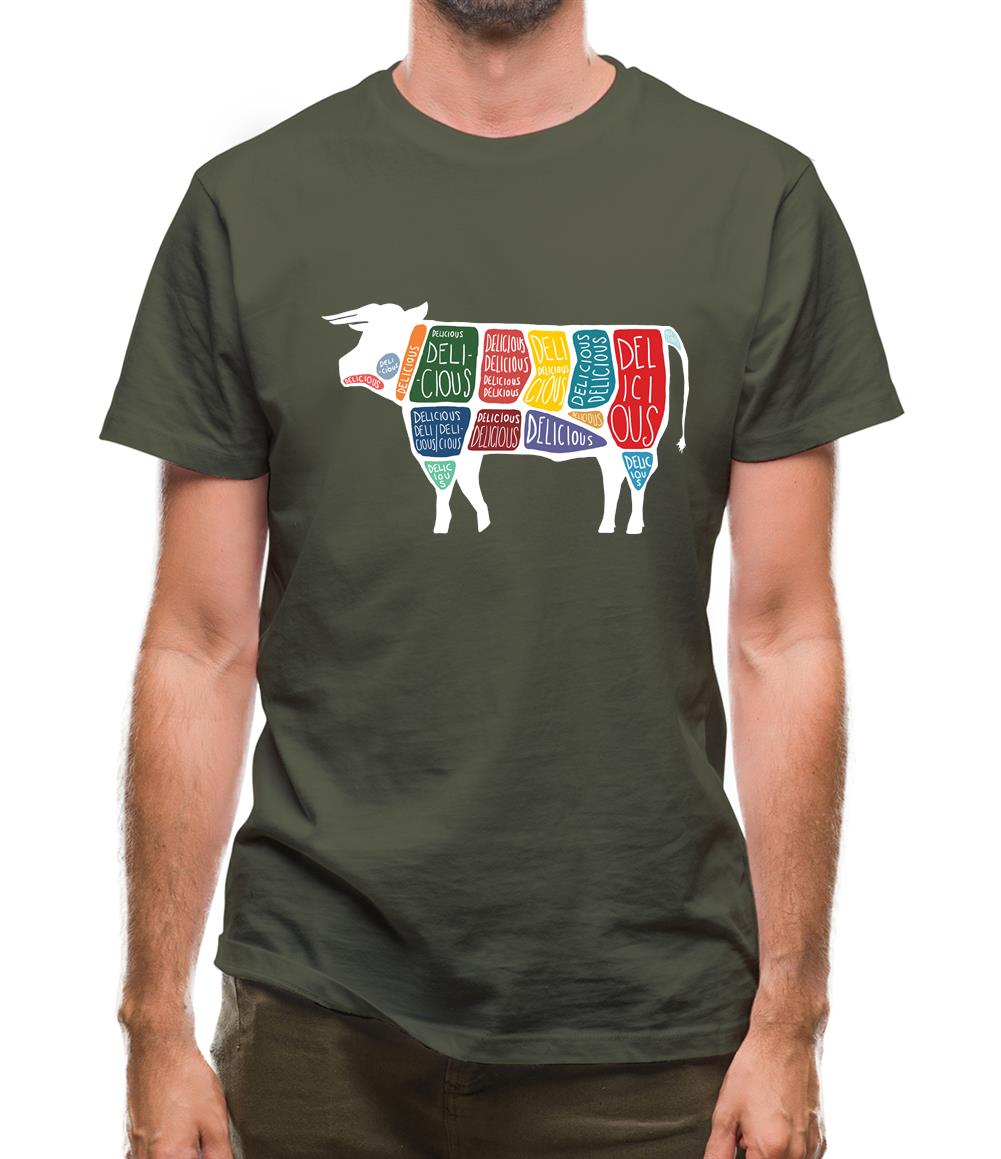 Delicious Cow Mens T-Shirt