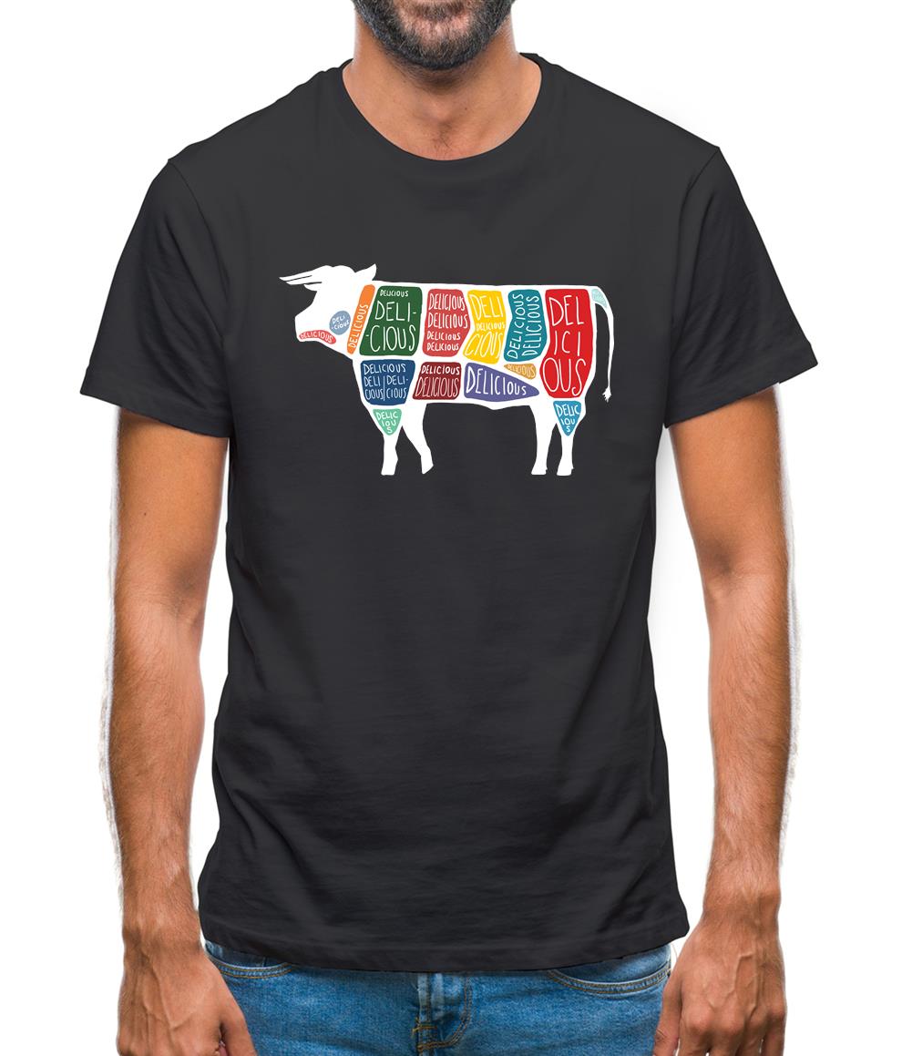 Delicious Cow Mens T-Shirt