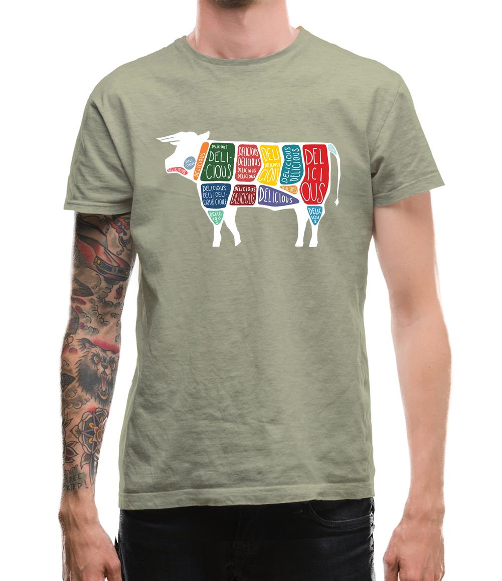 Delicious Cow Mens T-Shirt