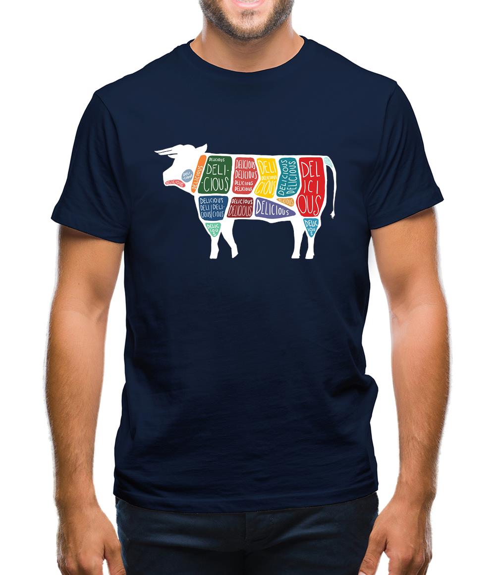 Delicious Cow Mens T-Shirt