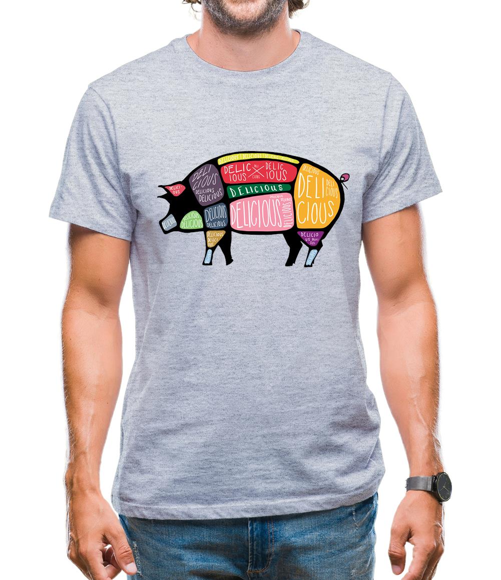 Delicious Pig Mens T-Shirt