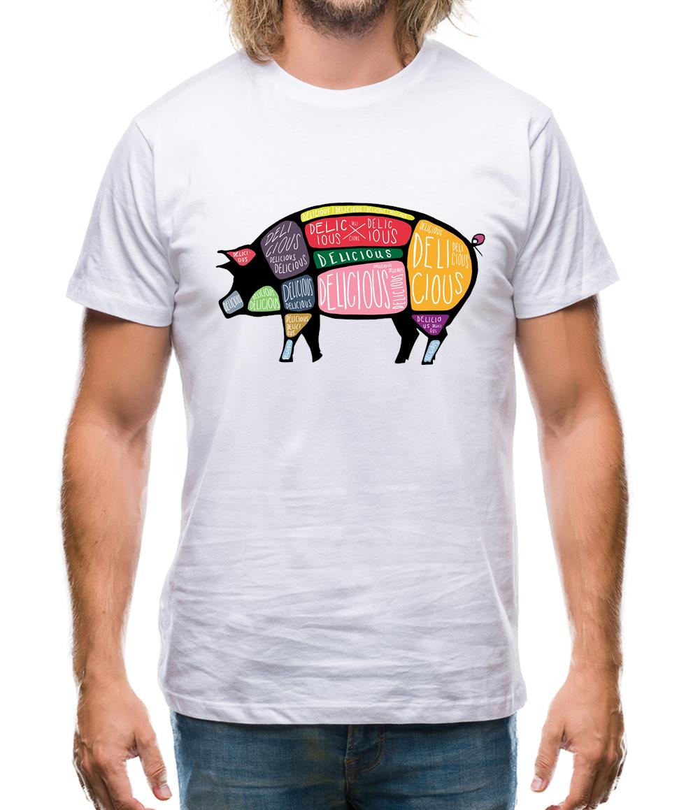 Delicious Pig Mens T-Shirt