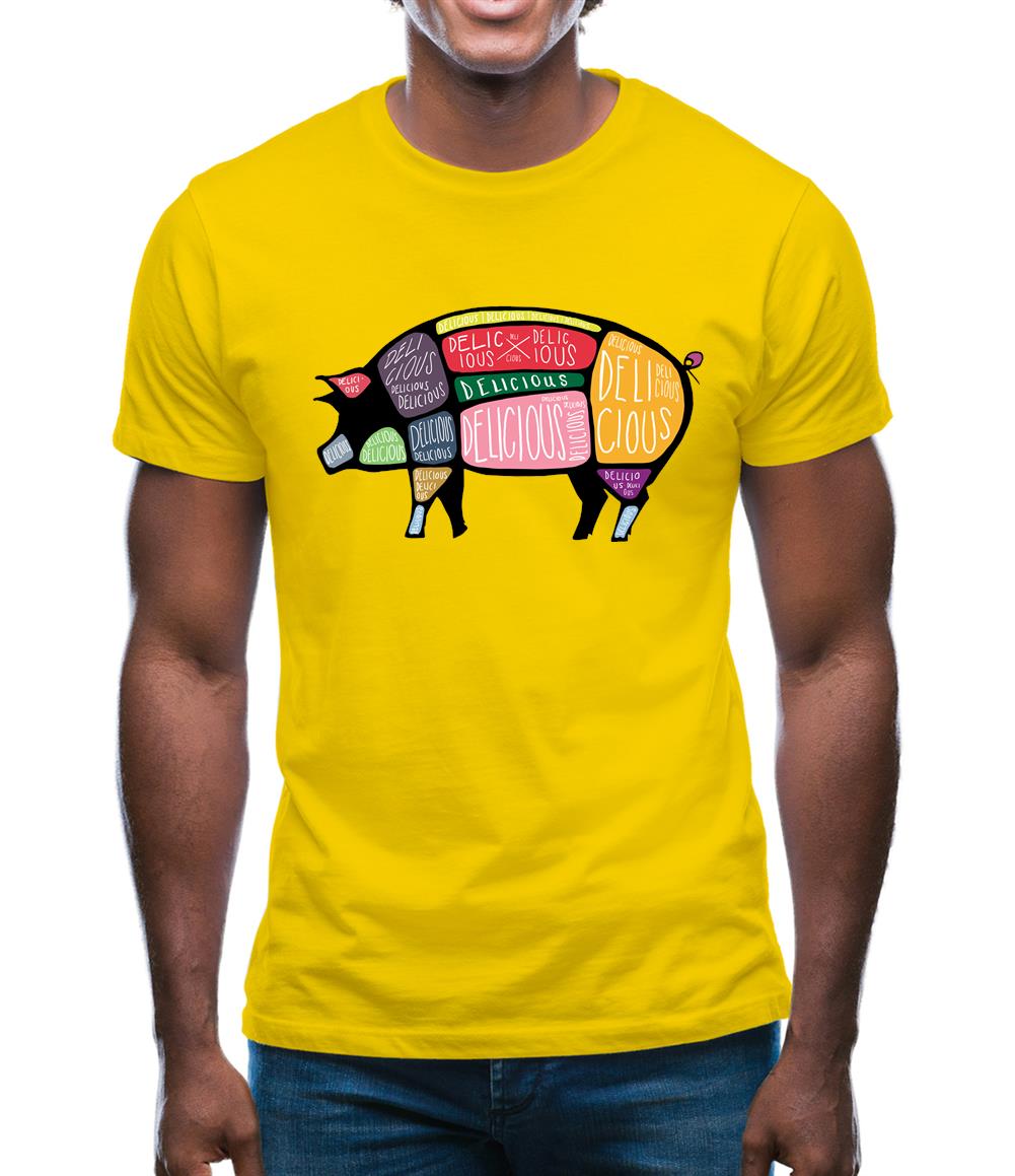 Delicious Pig Mens T-Shirt