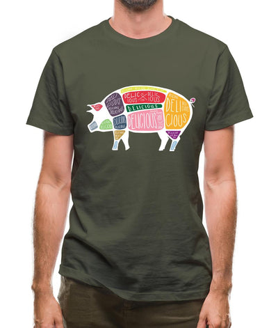 Delicious Pig Mens T-Shirt