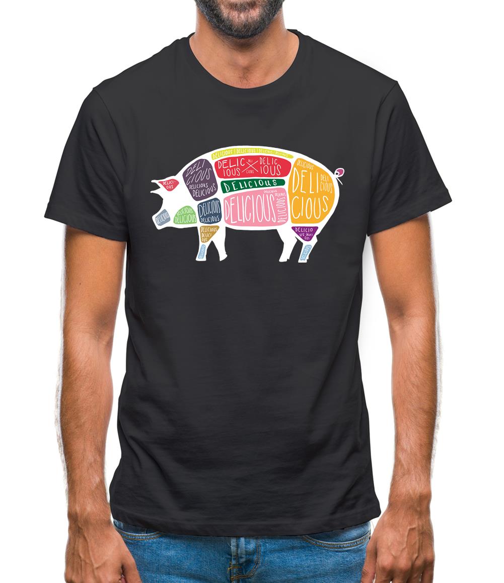 Delicious Pig Mens T-Shirt