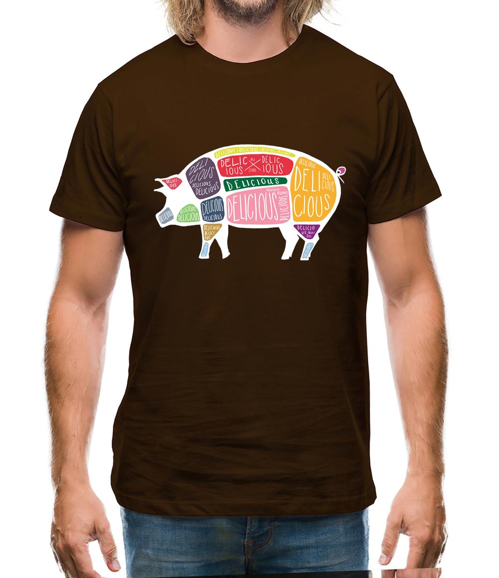 Delicious Pig Mens T-Shirt