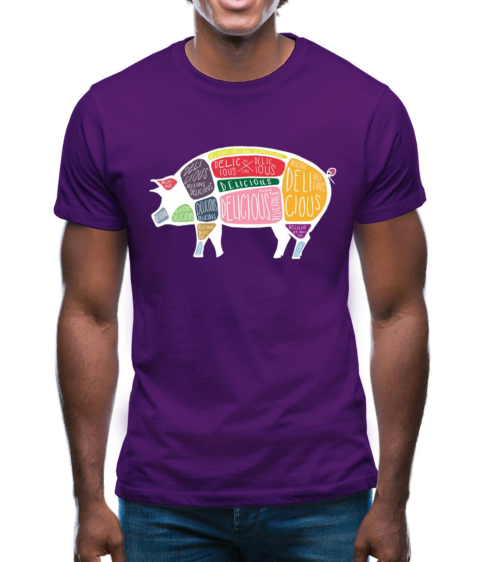 Delicious Pig Mens T-Shirt