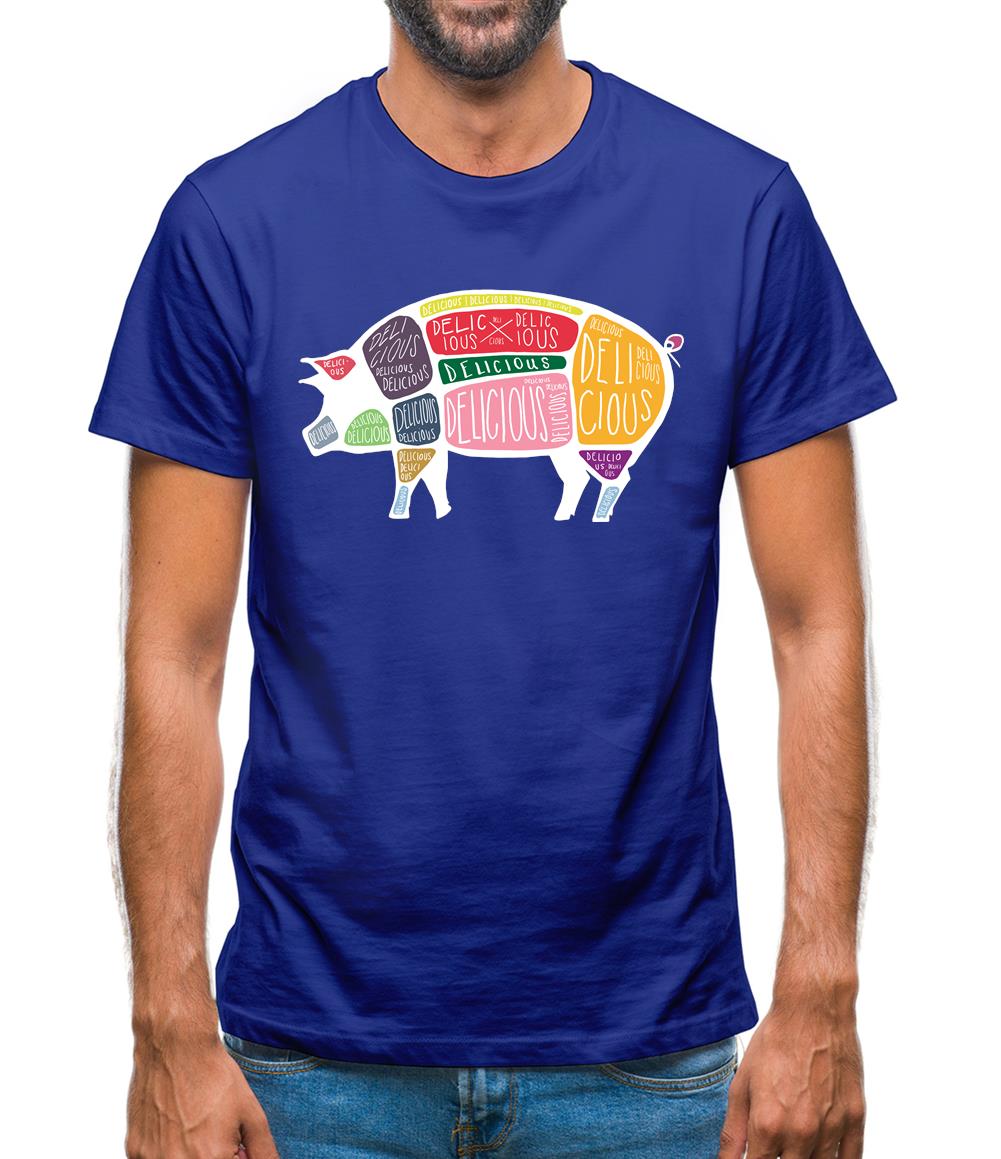 Delicious Pig Mens T-Shirt