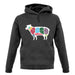 Butcher Sheep Diagram unisex hoodie