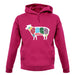 Butcher Sheep Diagram unisex hoodie